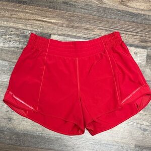 Lululemon Red Athletic Running Shorts Size 14